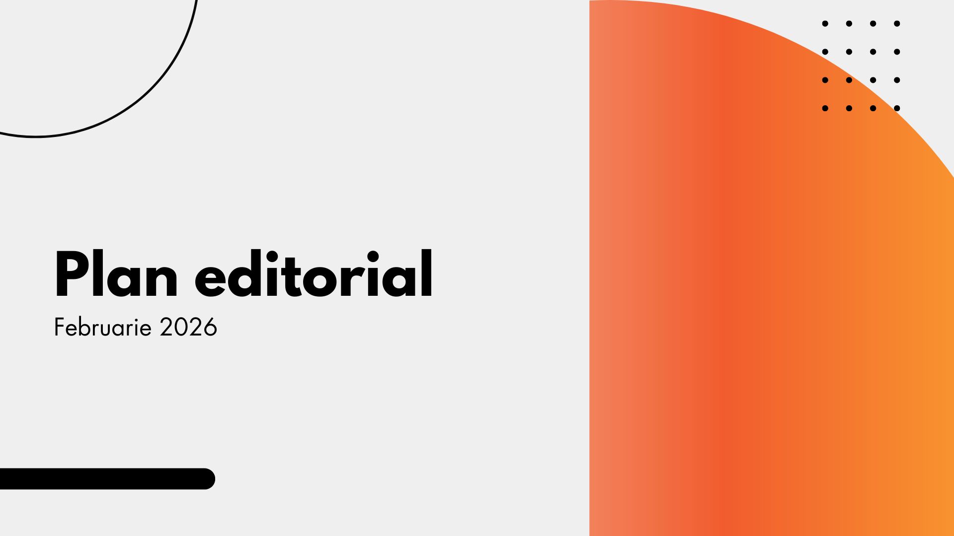 Editorial plan cover — February 2026